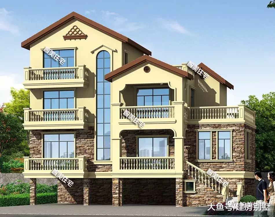 17.5×8.5米农村别墅，带架空层，田园风格太具有吸引力