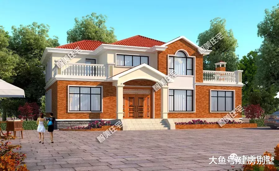 3栋带土灶房设计的两层别墅，对传统习俗的尊重，也是一种美德