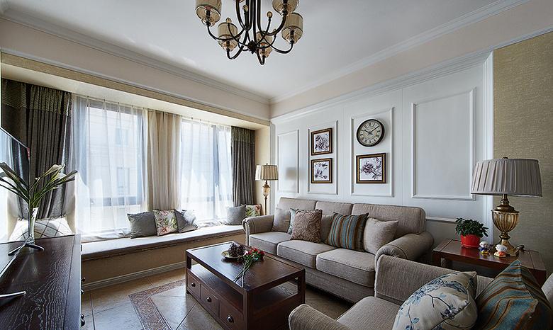 20万装修的130平米简约美式风格三室两厅案例 温馨又舒适让你爱上家