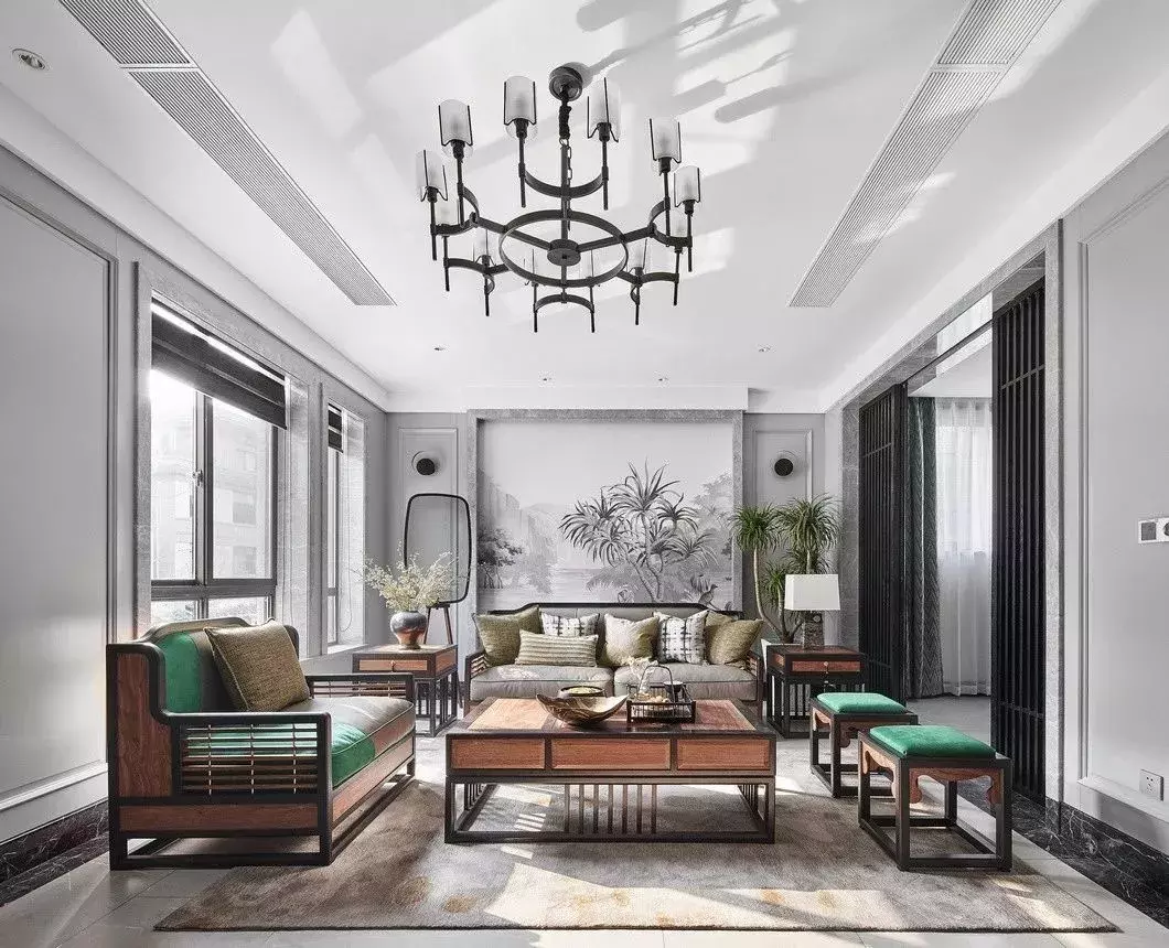 450m2新中式，山水之前书写风流雅韵