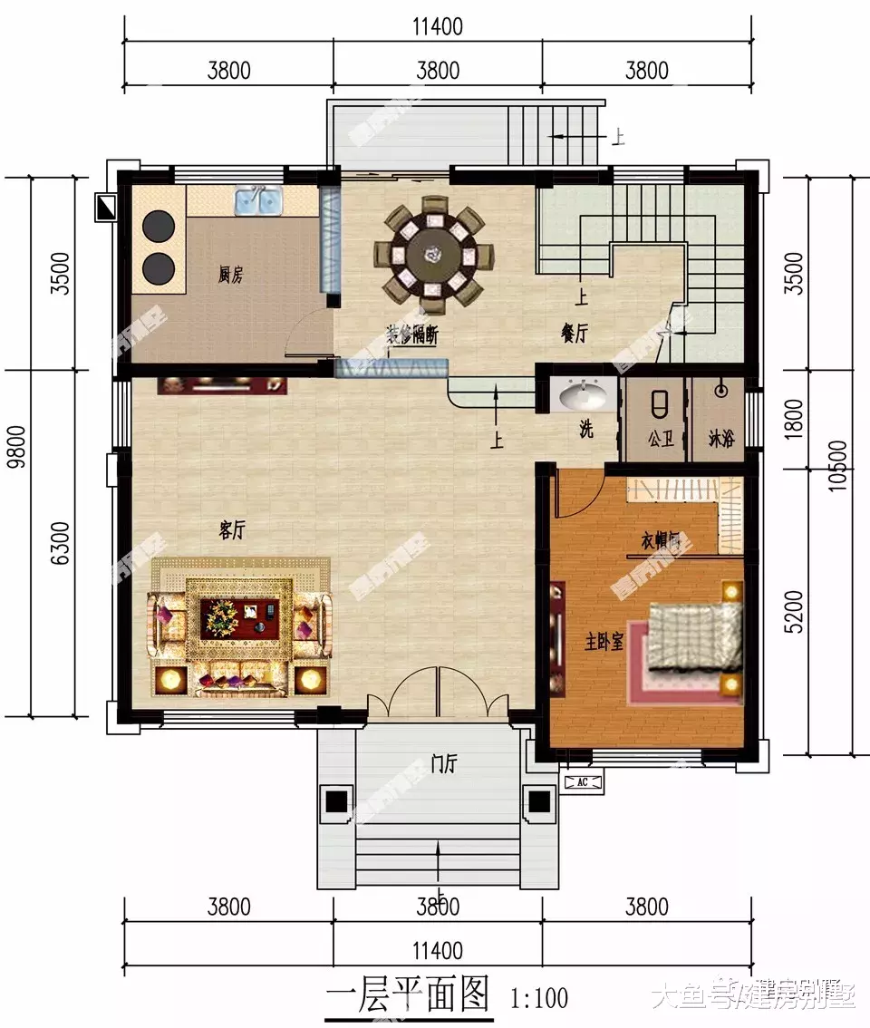 3栋中式风格的自建房别墅，第一栋两层盖起来只要23万