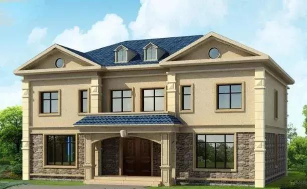 农村俩兄弟 在老家村里建了这栋双拼 轻钢别墅