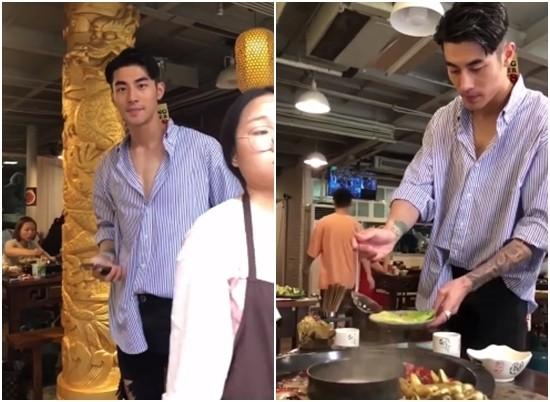 火锅店高颜值老板走红网络! 灿笑露肌肉迎客, 女客秒沦陷: 恋爱了