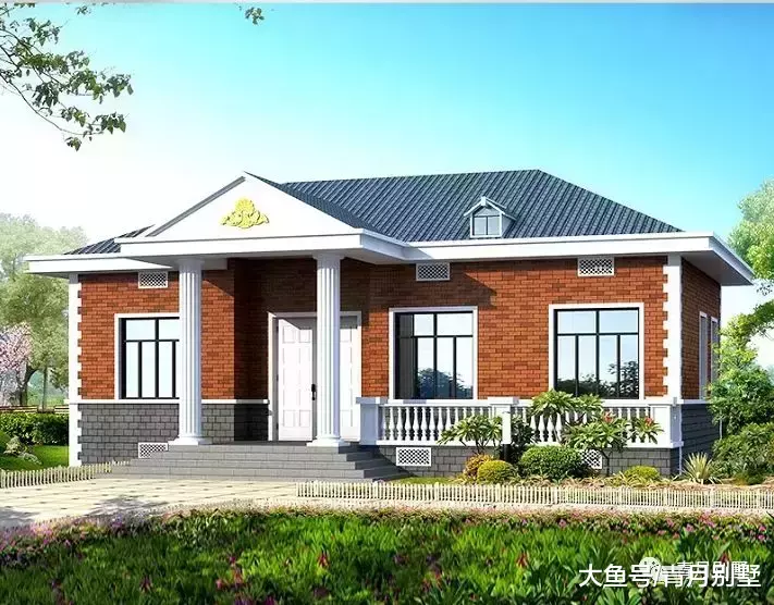 14.8米×10.7米单层小别墅, 营造一个温馨舒适的家