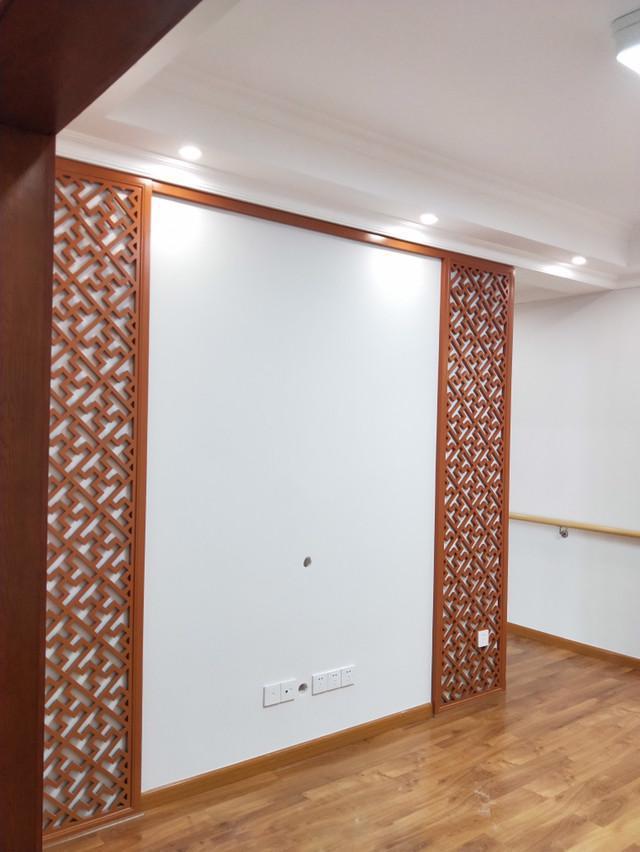 新房硬装装修完工，花了2000元做的电视背景墙真漂亮，晒晒