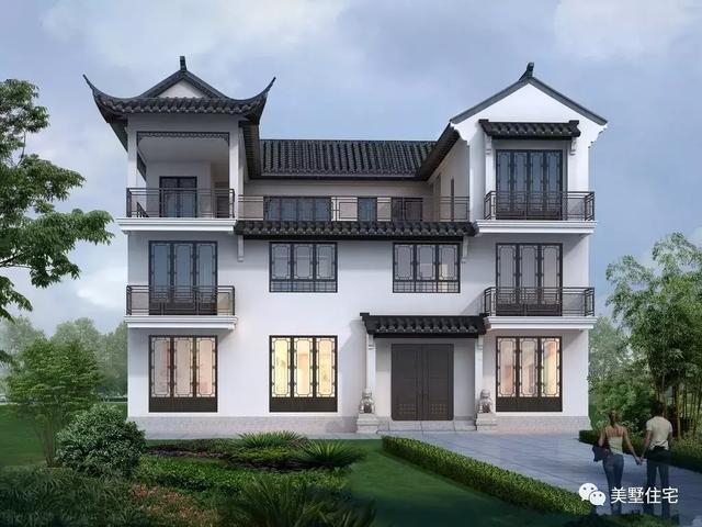 你喜欢的中国风别墅，这里有15款效果图，不建房也要收藏