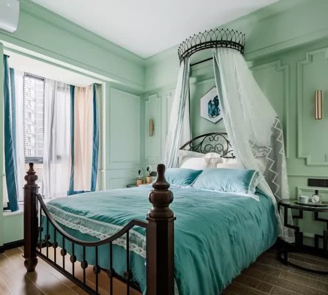 136平的新房，现代美式风装修，大胆的用色，性感又自由奔放！