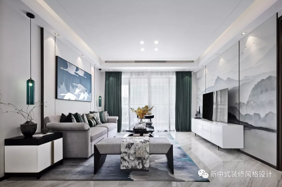 250平新中式，轻奢客餐厅品味十足，地下室变身挑高会客厅，震撼