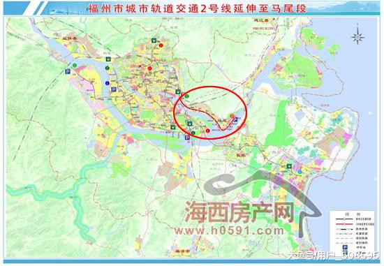 福州地铁2号线马尾延伸段建设规划已提交国家发改委
