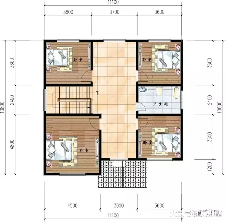 自建一栋精致的两层小别墅，这两款户型美观实用，造价也很低
