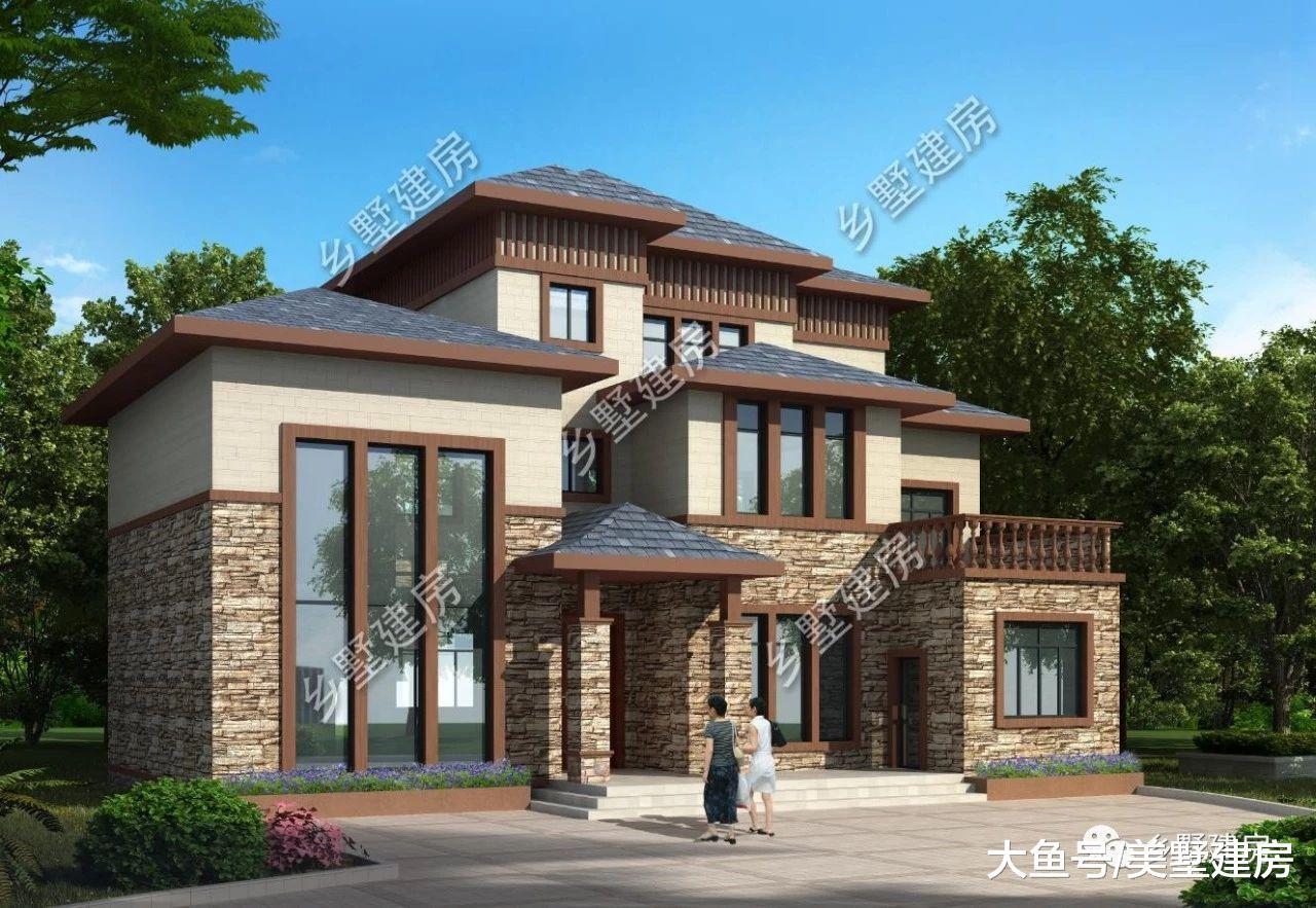 多屋面的房子设计, 高低错落特别吸引眼球, 彰显出高雅庄重之美