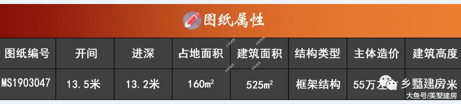 13.5×13.2农村别墅，7卧6卫+挑空客厅，主体约55万