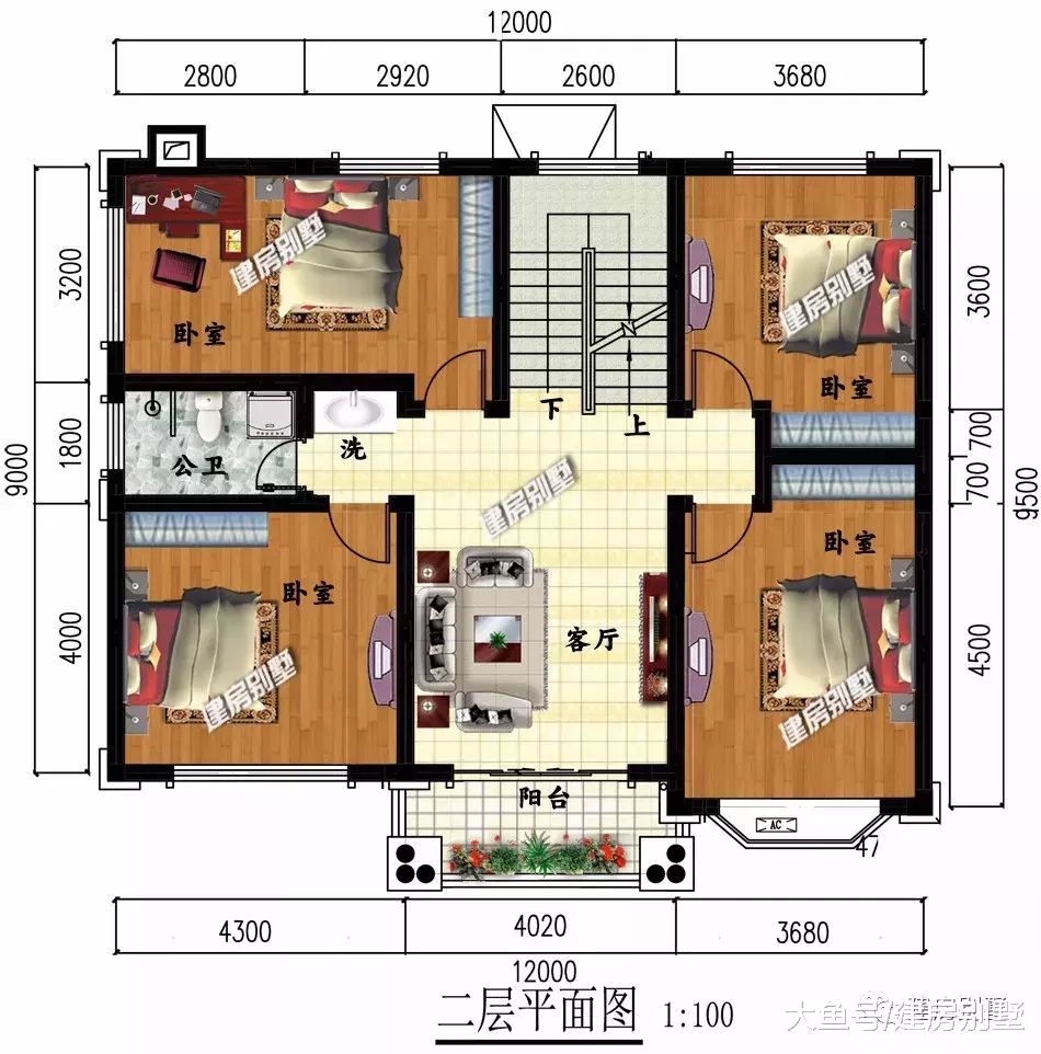 2栋面宽12米的农村自建房，江西、湖南和广东等地都建了很多