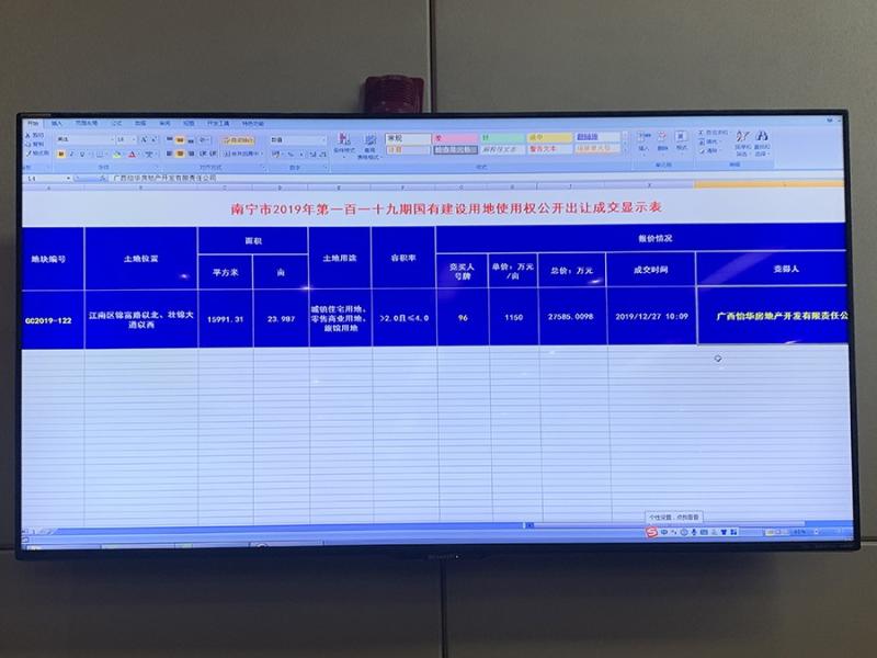 南宁今日土拍: 云星江南再下一城 斥资2.76亿斩获24亩双地铁靓地！