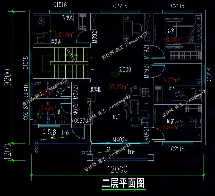 5款适合农村的别墅图纸，最漂亮的平屋顶别墅，北方人大爱