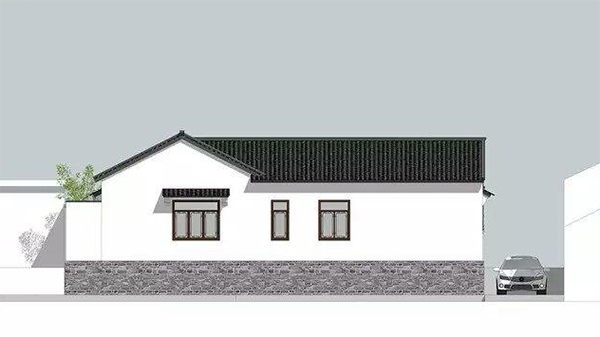 可以当传家宝的一层中式合院, 古朴大气实用非凡, 送父母最好的养老礼物