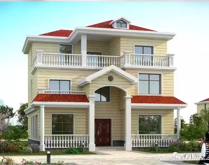 11.5米×11.7米三层乡村小别墅, 这户型值得借鉴