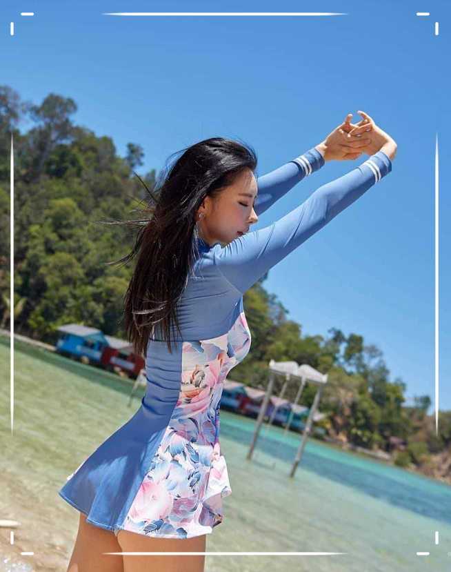 小姐姐的身材比例真不错