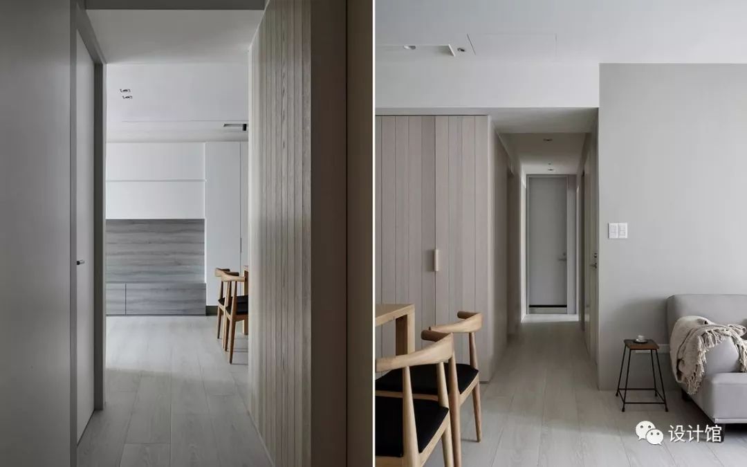 简约灰格调的装修，温和适度，柔软自然