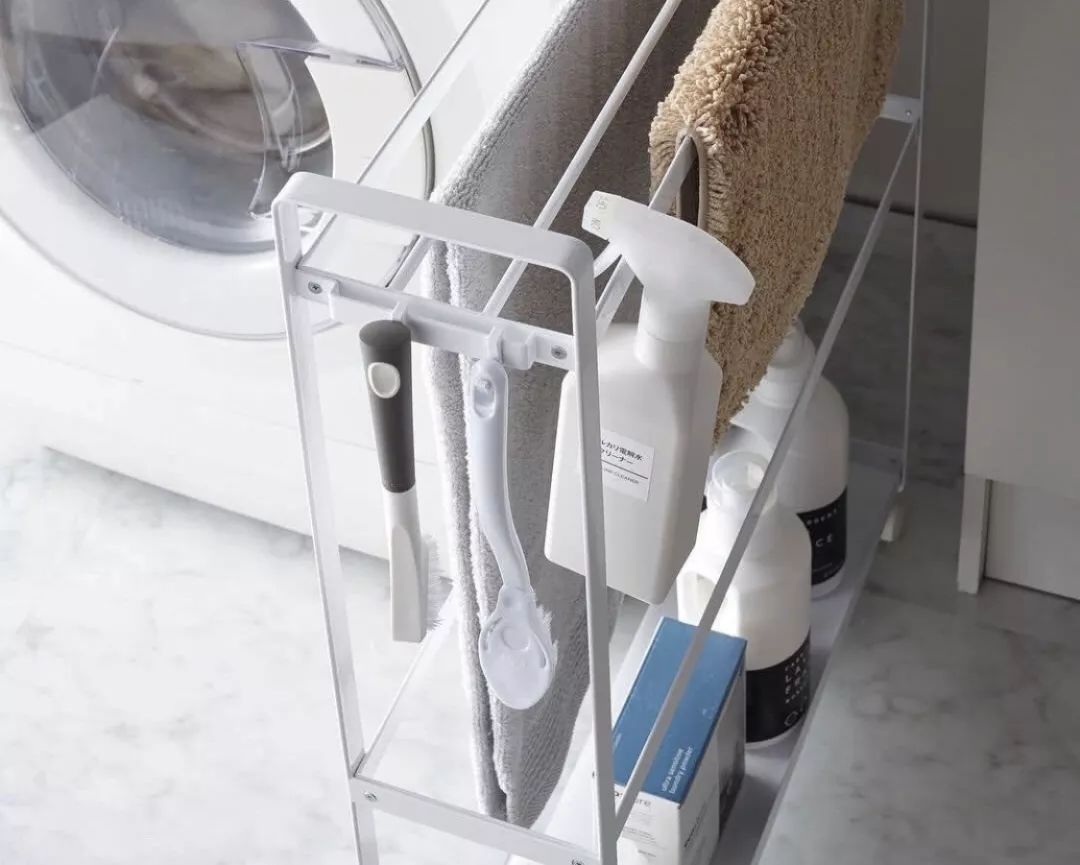 日本主妇的洗衣区收纳方法，超实用没有浪费一点空间！