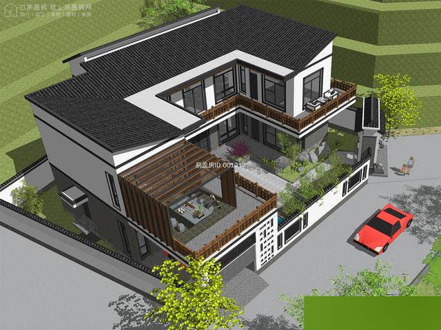 广东梅州王家中式合院