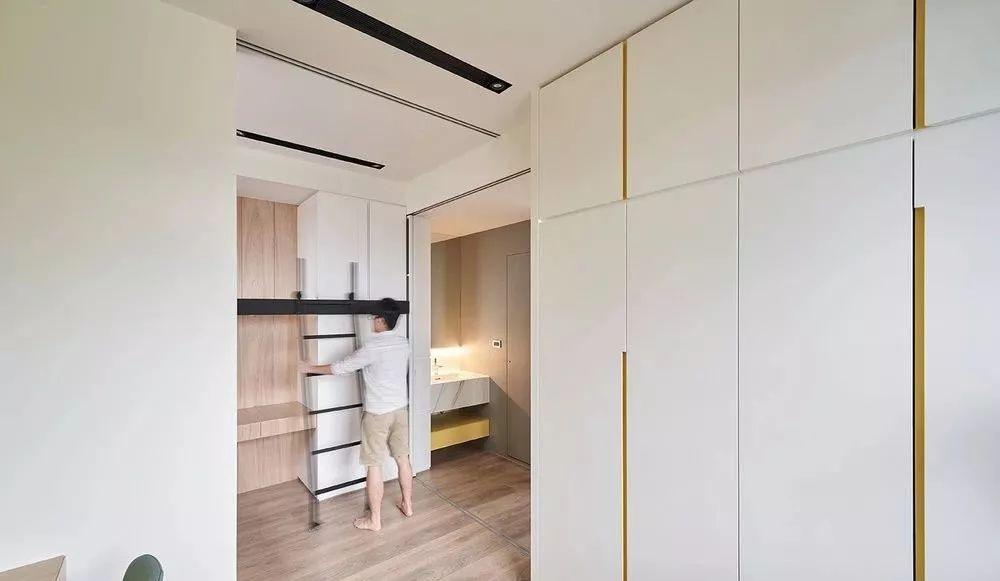 台湾40平不到的小户型公寓，收纳空间比100平房子还多