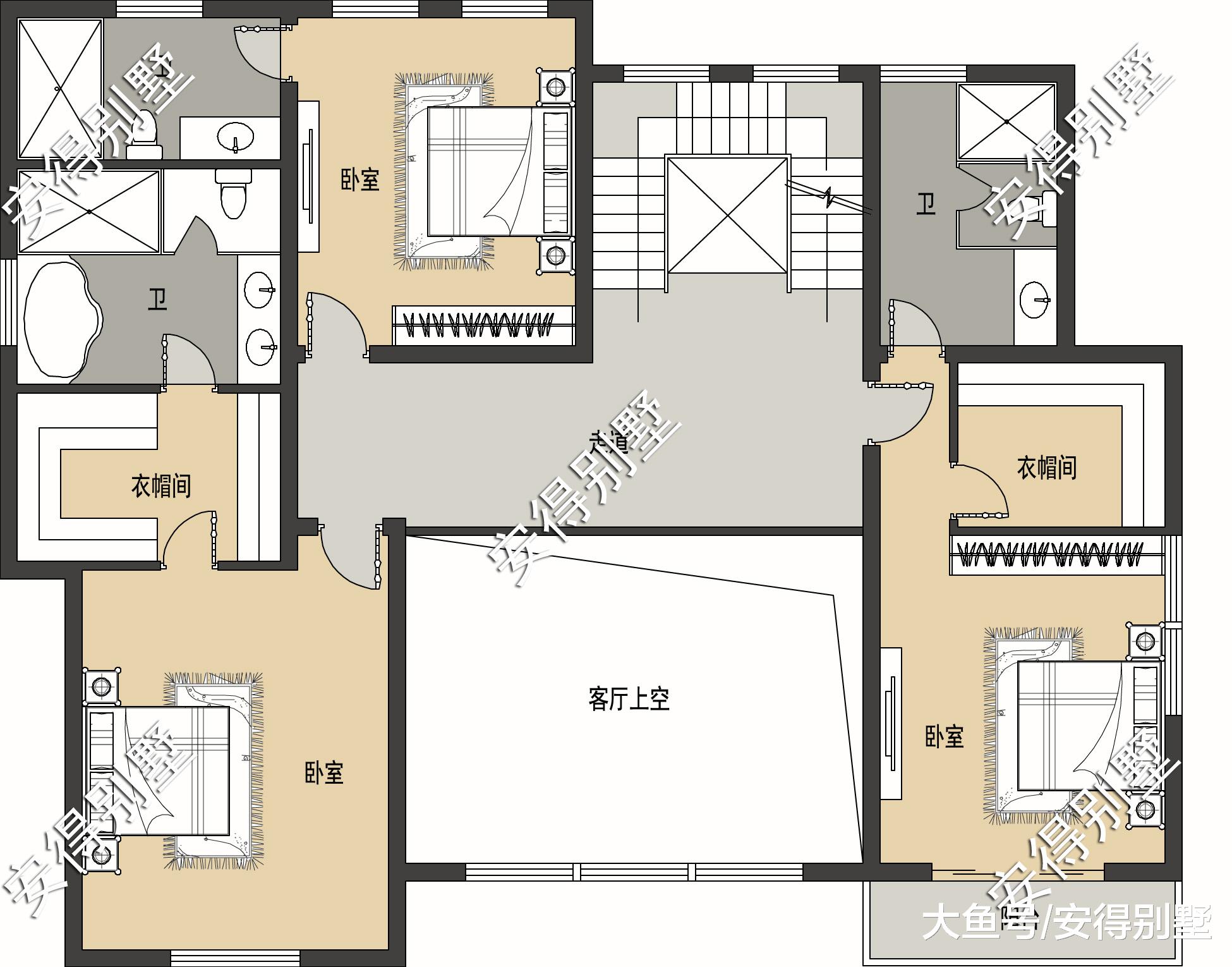 大坡顶美式3层别墅，低调却不失奢华