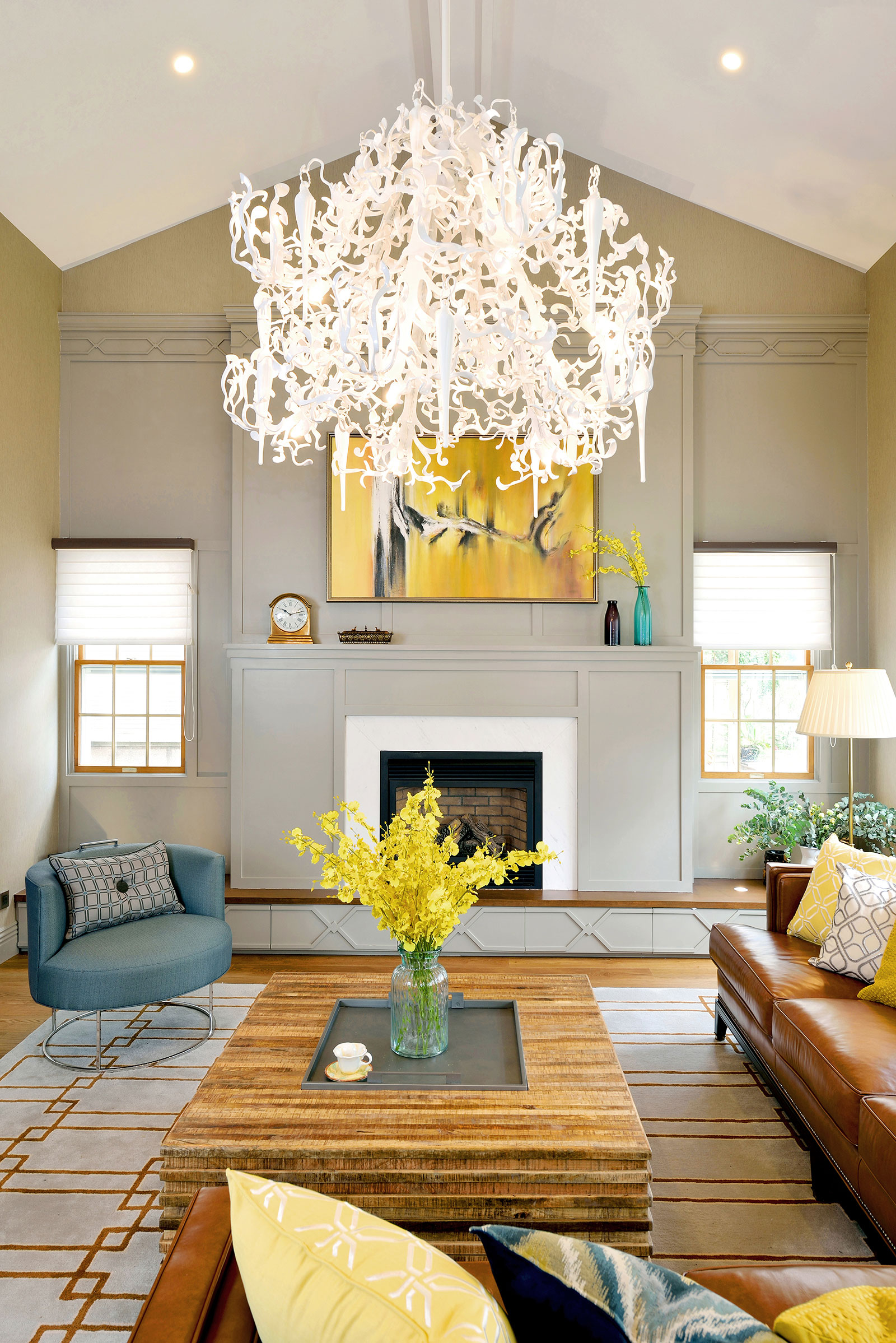 美式风别墅案例图，用绿色装点儿童房，还真挺别致的呢！