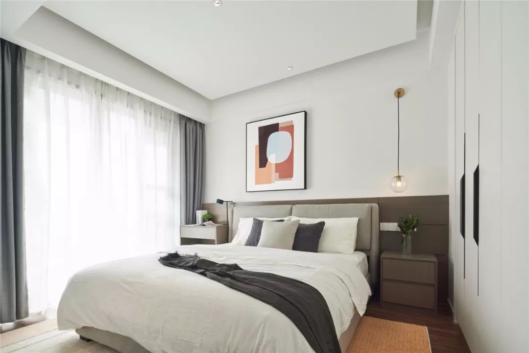 100㎡现代宜家，简洁空间+活泼软装，让空间充满舒适感