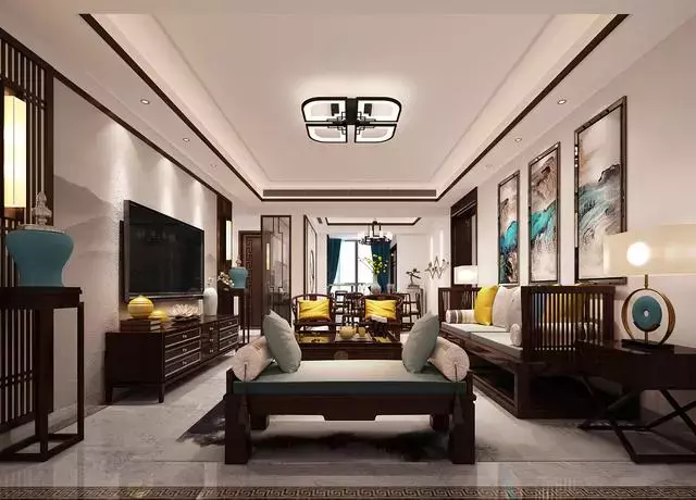 150㎡新中式风, 老公和我都非常喜欢书房的设计, 太有品味了