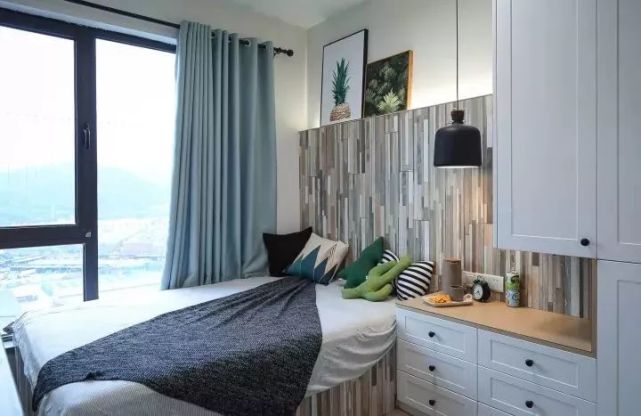 简约文艺的北欧3房2厅，酷爱这样的电视背景墙！