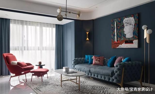 120㎡混搭风四居，超有感染力的色彩，带来隐世的美感