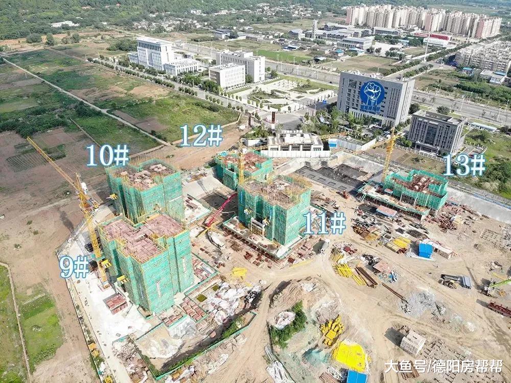 德阳楼市6月施工进度，有些楼盘发育得很成熟呀