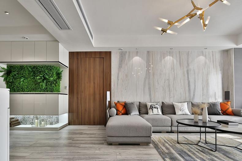 89㎡兩室兩廳，裝成簡約風很大氣