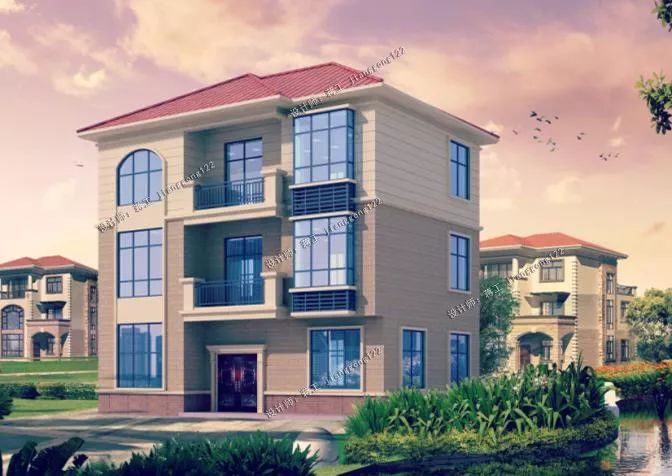 12X9米三层简洁农村别墅，2款方案各有特色，装修加家具50万入住