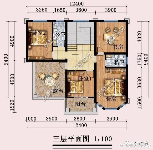 12X9米简欧风格三层别墅，造价28万，建上一栋亏不了！