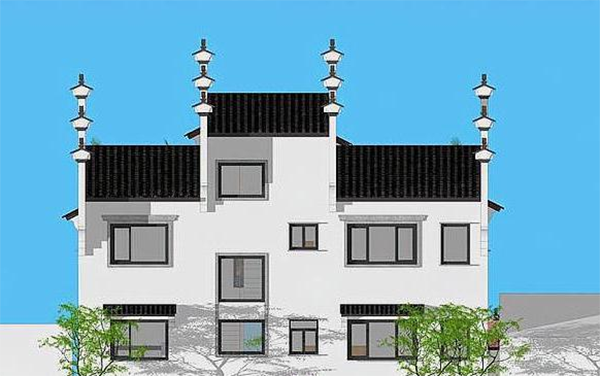 中式馬頭墻雙拼別墅，兄弟合建人均20W, 氣派堪比百萬豪宅，村長也成你家座上賓