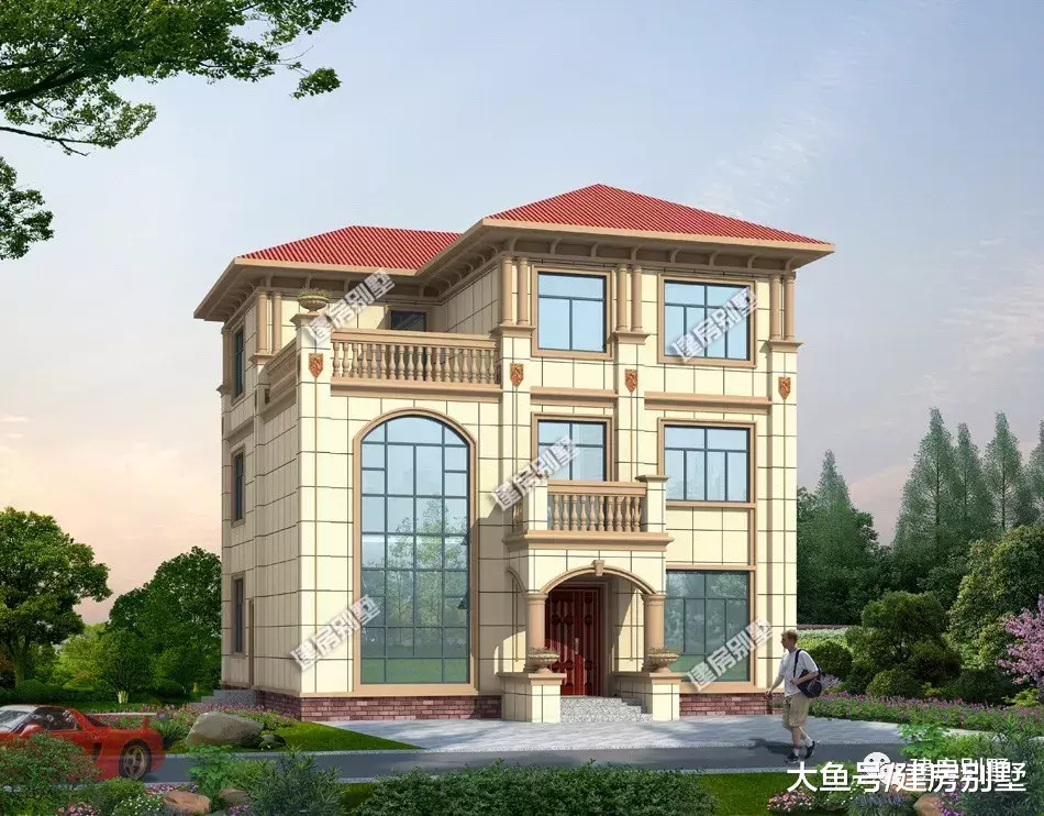 两栋面宽11-12米的三层自建房，三兄弟齐盖房必选户型一