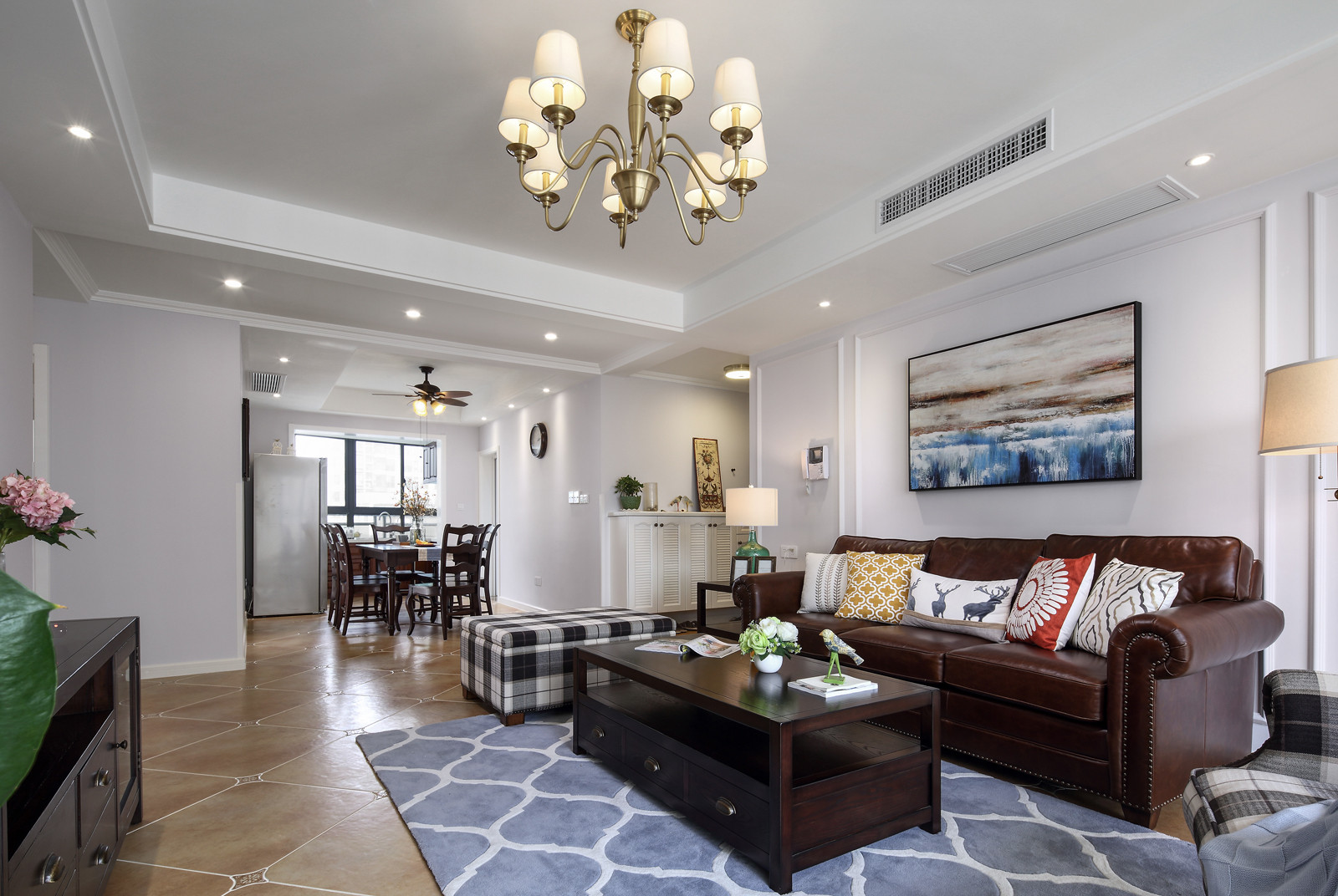 轻美式风装修的三居室，越看越耐看，以后买了房就这样装！