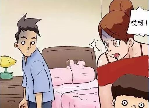 搞笑漫画: 夫妻两人闹离婚, 却爆出惊天秘密, 丈夫头顶绿油油