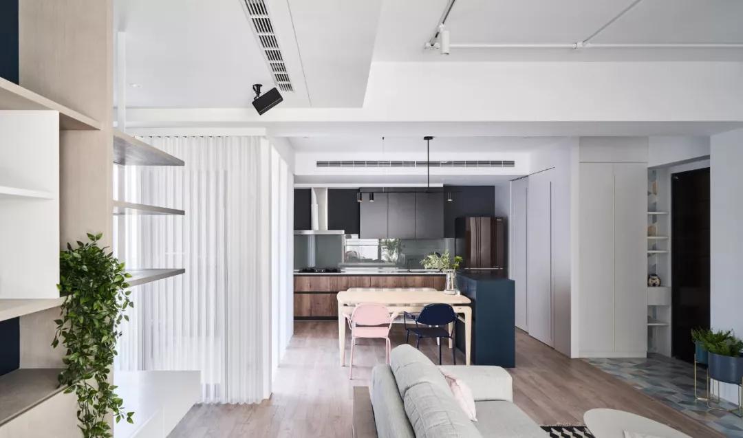 火爆朋友圈的北欧装修，87㎡三房改两房，人人都夸好高档！