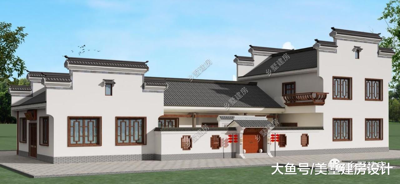 带书院的农村四合院别墅，你见过吗？家住商用两不误！