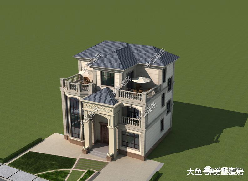 12x11米三层别墅，挑空客厅+双露台，拥有迷人的魅力！