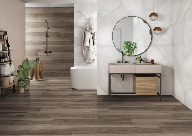 佛山陶博会开幕，慕瓷推大木纹系列新品，大而不凡