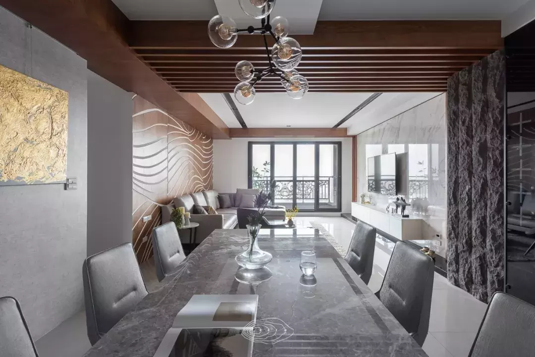 264㎡现代舒适家居, 多元素的设计融合