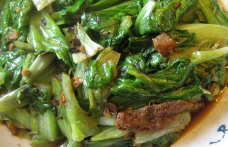 豆鼓鲮鱼生菜，特别好吃，老人小孩都爱吃