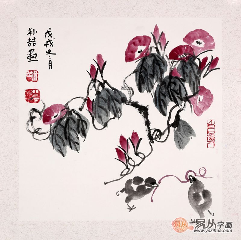 餐厅适合挂什么画？朴喆写意花鸟画 让餐厅温馨吉祥有品位