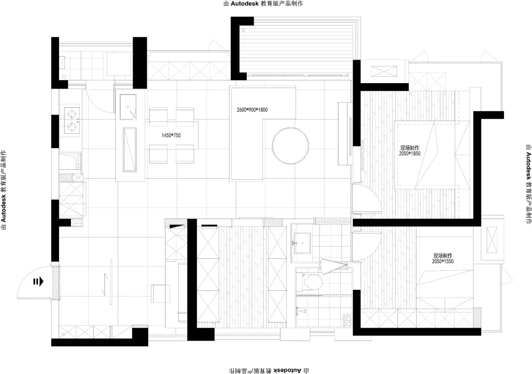 82平的现代简约风小户型二居室，灯光设计好有层次感