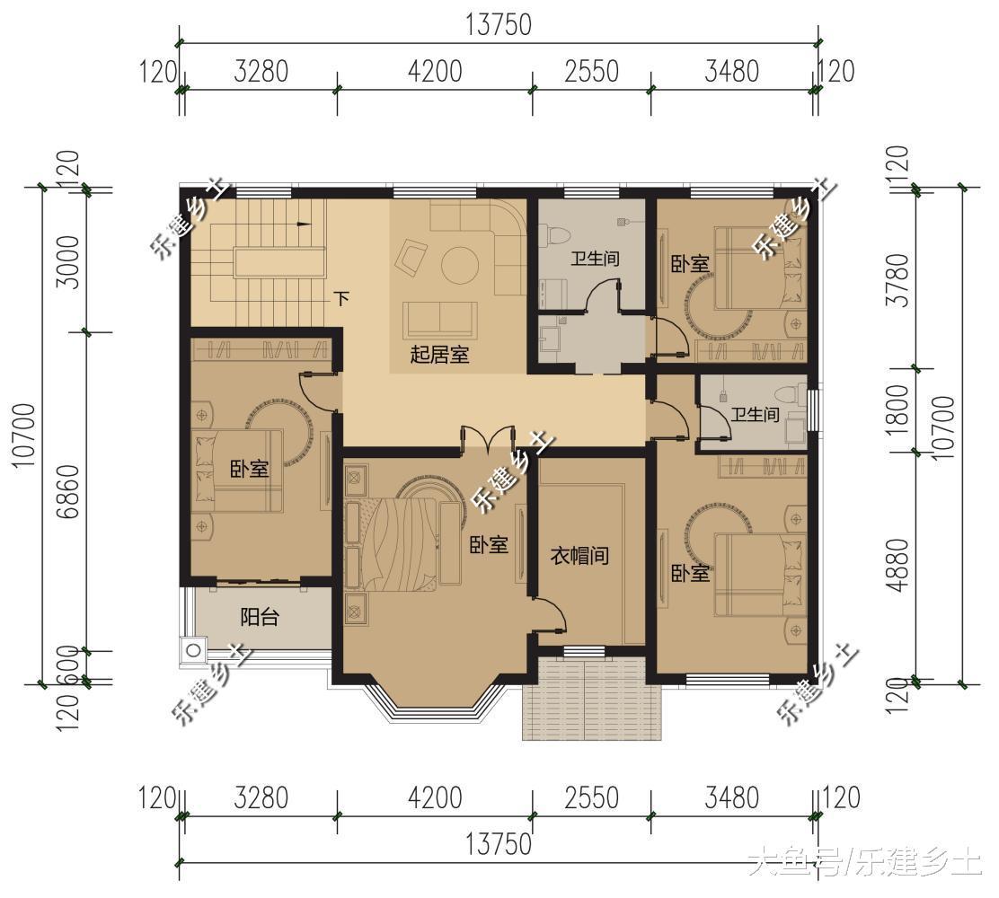二层14乘11米欧式别墅设计, 因地制宜, 生活与环境的良好共融