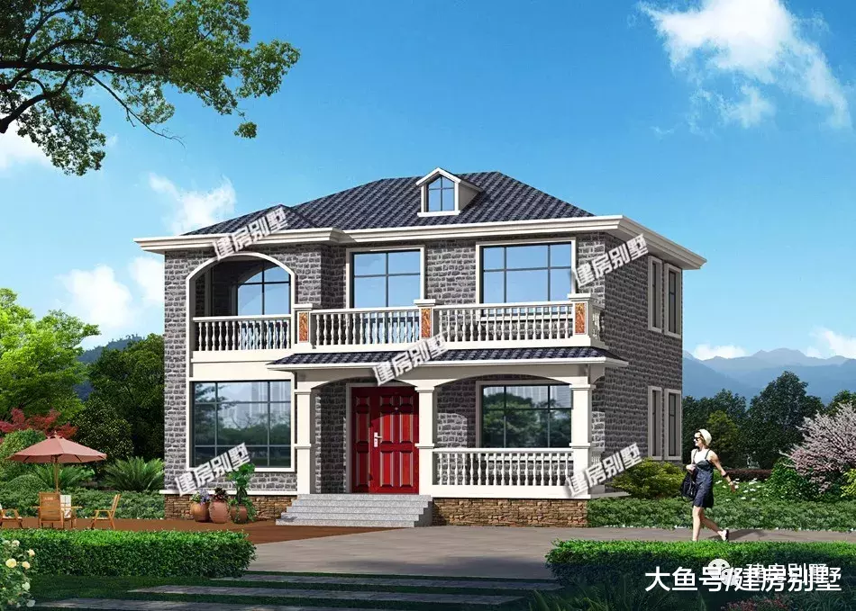 面宽12-13米之间的两层别墅，外观都是一等一的美，25万建